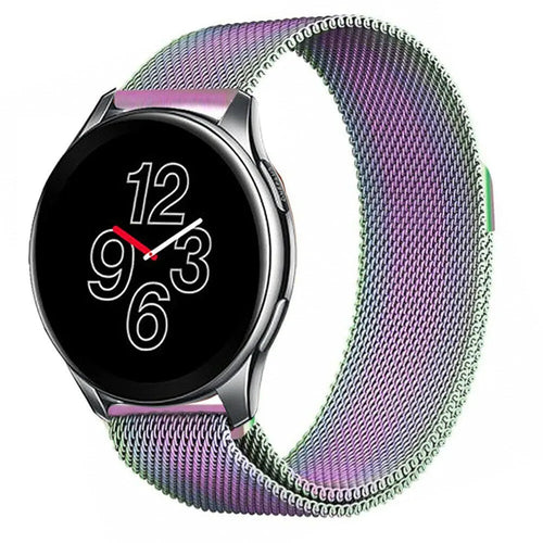 Milanese Strap, on a watch, 3/4 front view