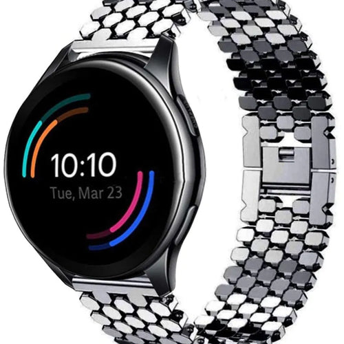 oneplus-watch-stalen-vis-band-zwart