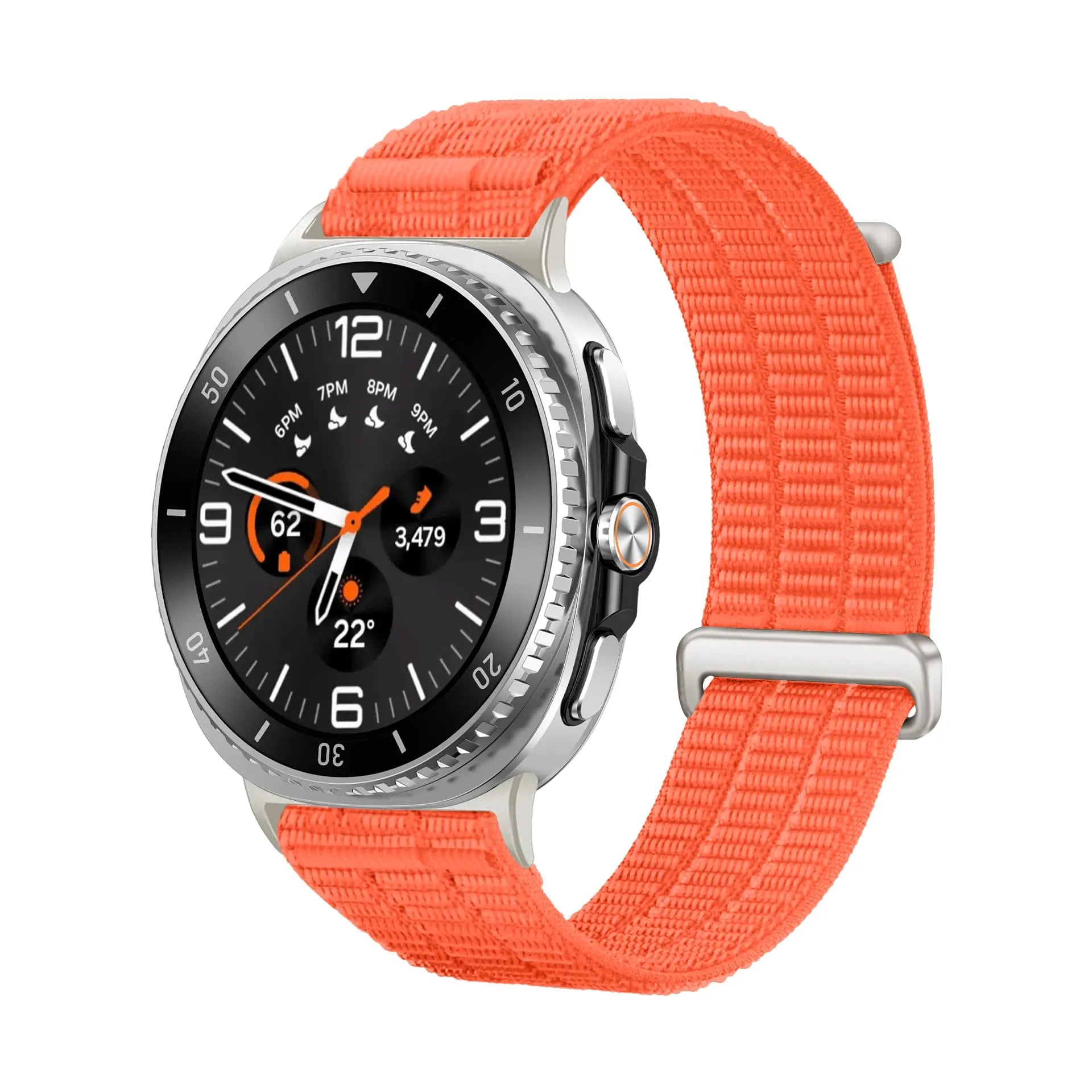 Samsung Galaxy Watch 8 Classic Nylon Air Strap (Orange)