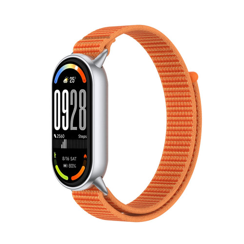 Xiaomi Smart Band 8 Modern Nylonarmband (Orange)