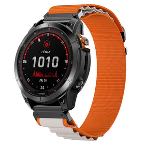 Garmin Instinct Alpine Nylon Armband (Orange/Beige)