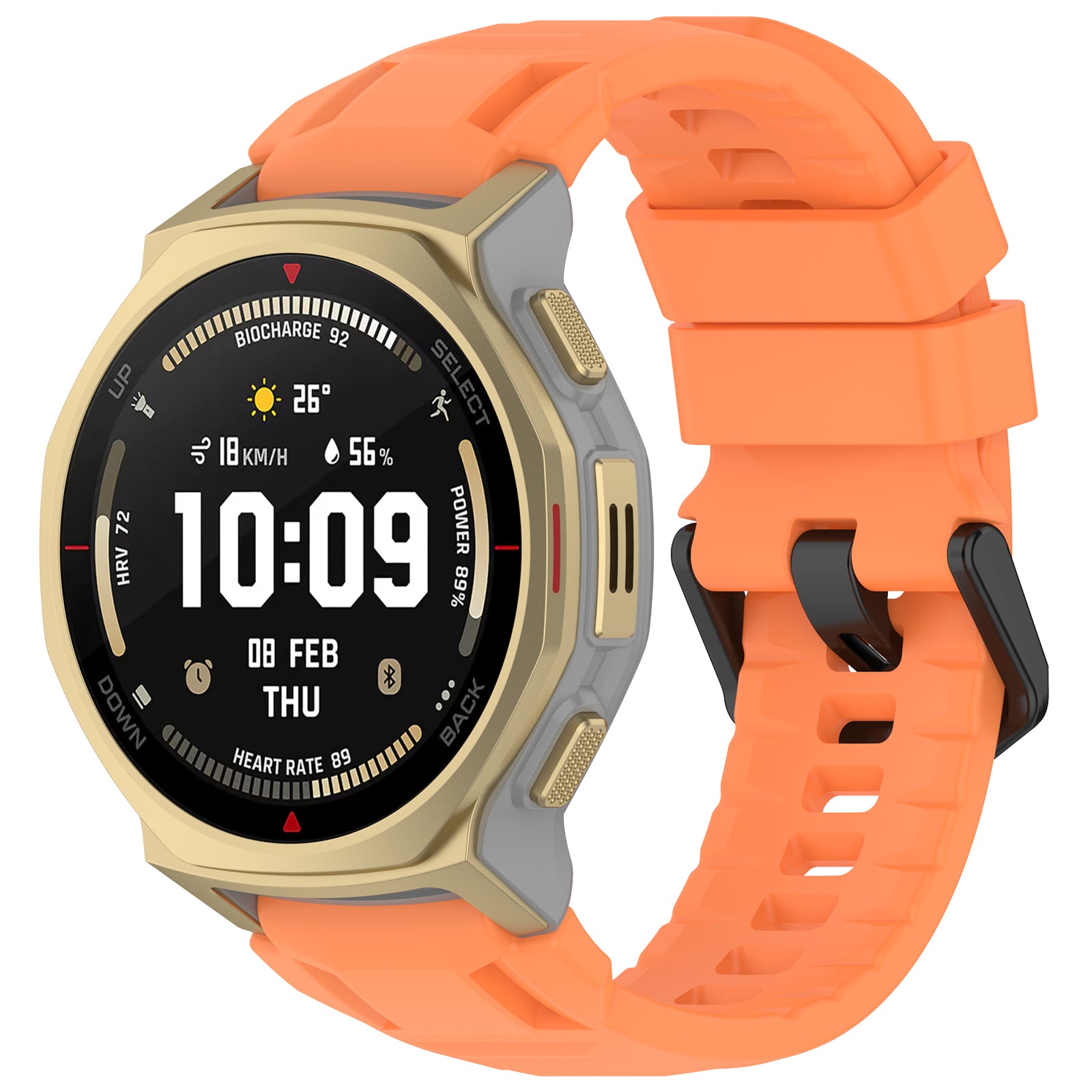 Amazfit T-Rex 3 Pro - 44mm Silikonarmband (Orange)