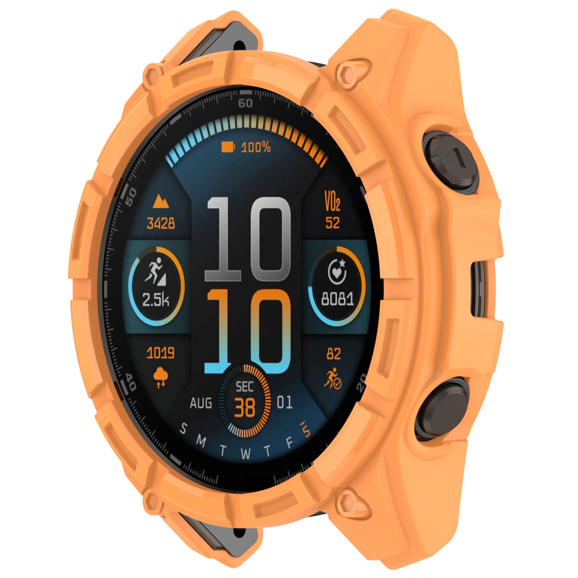 Garmin Quatix 8 - 47mm Robuste TPU-Hülle (Orange)