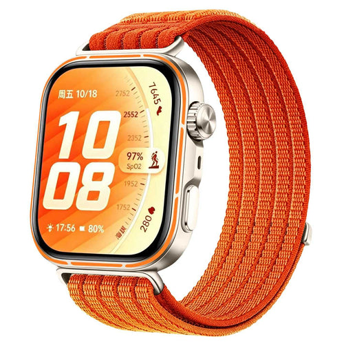 Huawei Watch Fit 5 Pro Ultradünnes Nylonband (Orange)