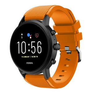 Fossil Gen 4 Explorist (HR) Silicone Strap (Orange)