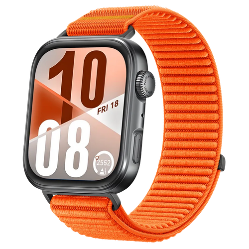 Huawei Watch Fit 3 Nylon Wave Strap (Orange)