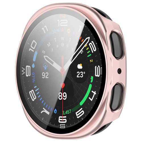 Samsung Galaxy Watch 8 - 40mm / 9 - 40mm Hardcase mit Glas (Rosa)