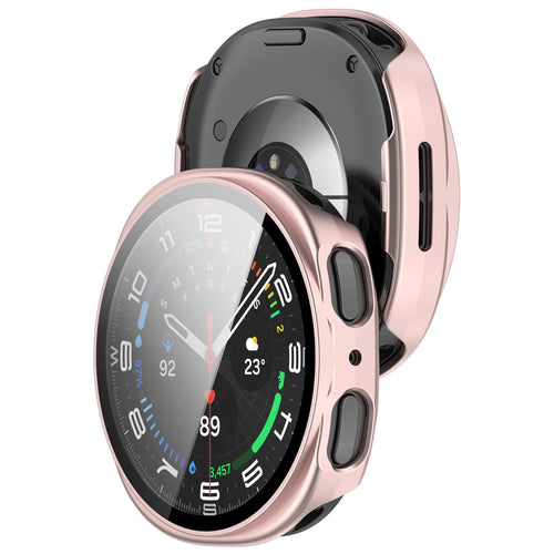 Samsung Galaxy Watch 8 - 40mm / 9 - 40mm Hardcase mit Glas (Rosa)