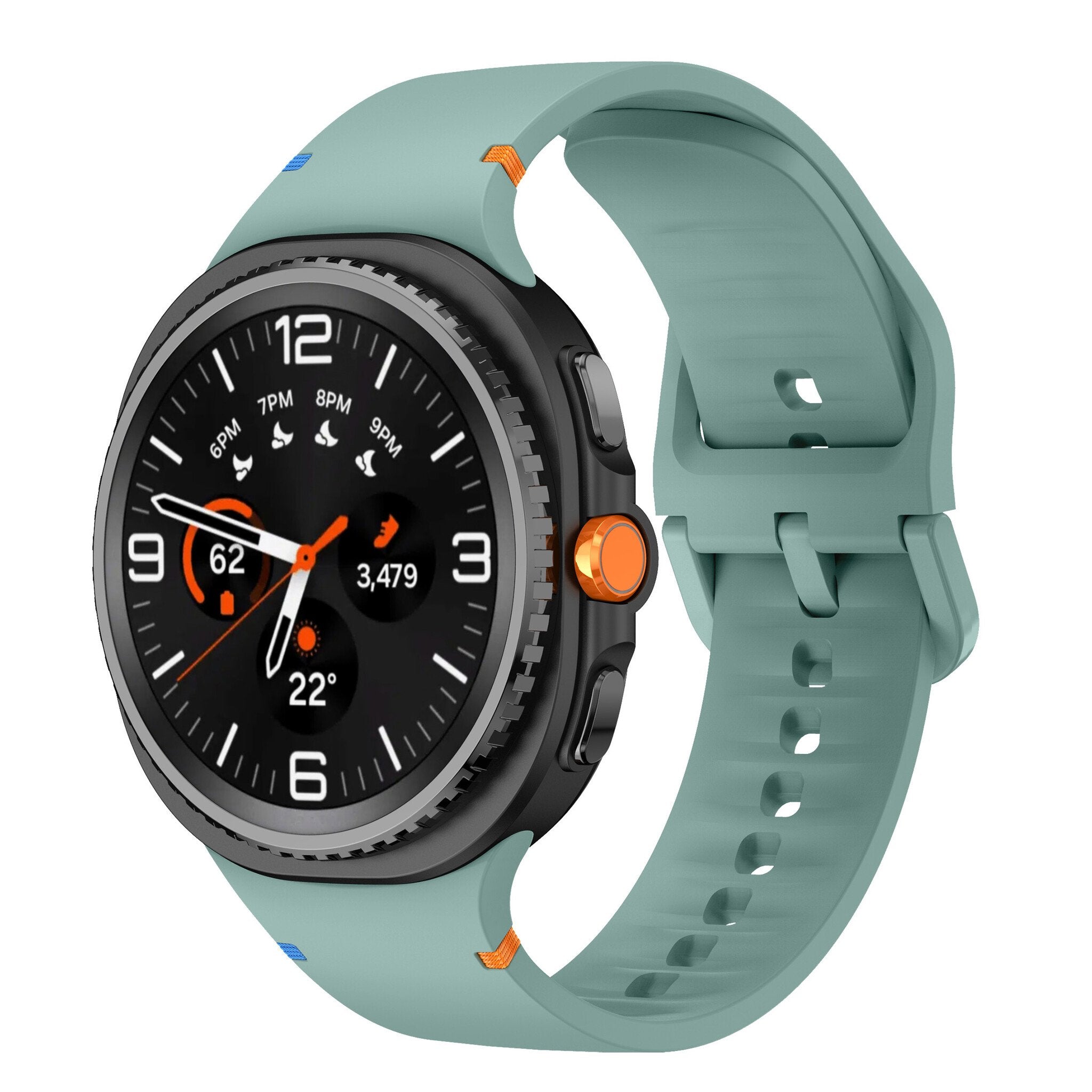 Samsung Galaxy Watch 8 - 40 mm Silikonarmband (Tannengrün)