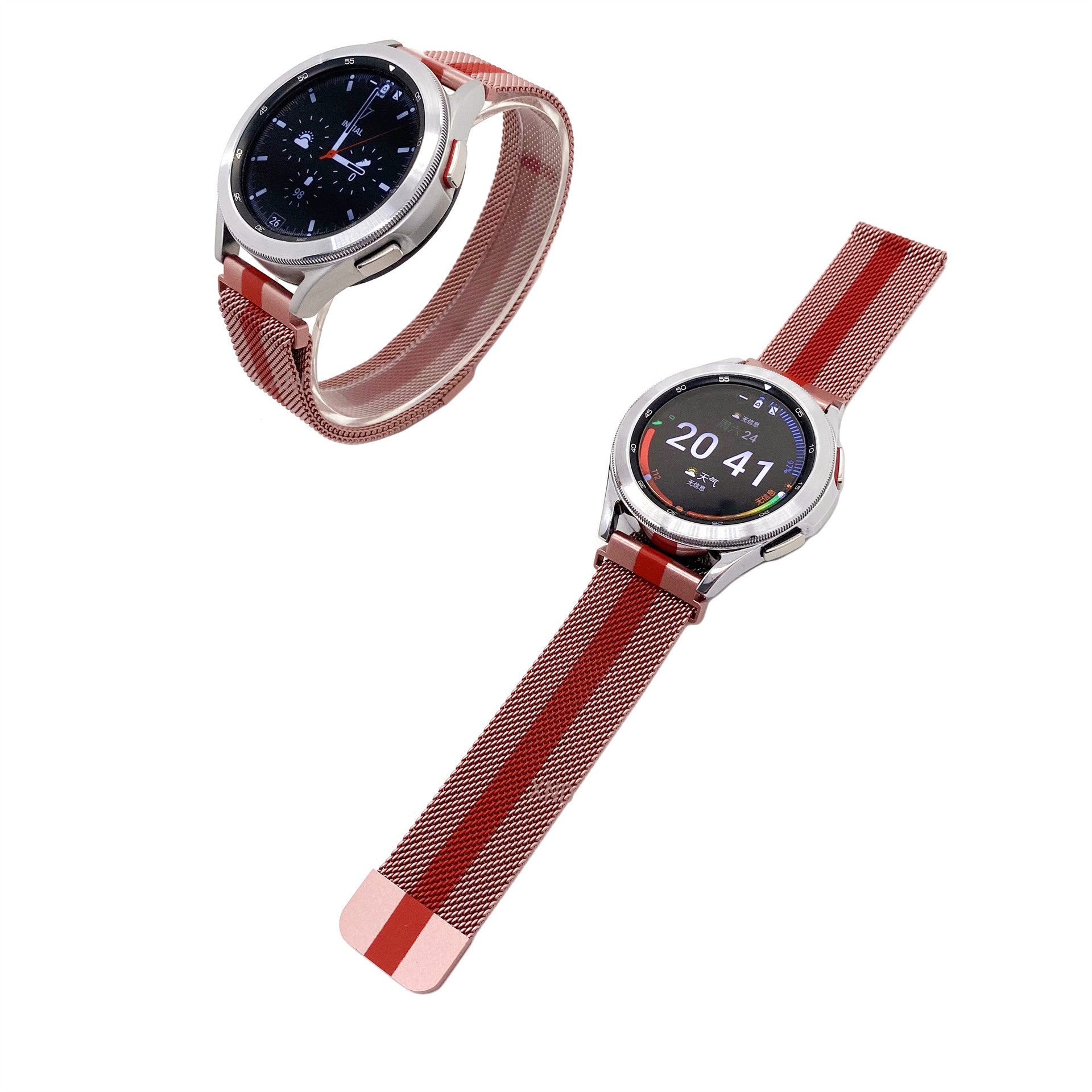 Samsung Gear S3 Milanese Armband (Rot/Rosa)