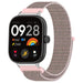 Xiaomi Smart Band 8 Pro Nylonarmband (Rosa)