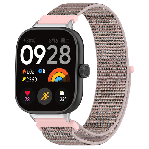 Redmi Watch 6 Nylonarmband (Rosa Sand)