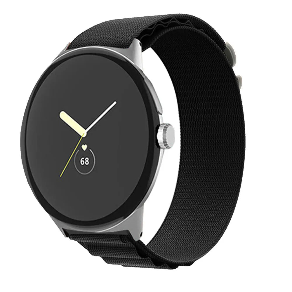 Google Pixel Watch 4 - 45mm Alpine Armband (Schwarz)