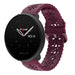 Polar Ignite 2 Silikonarmband mit Muster (Weinrot)