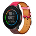 Polar Pacer Lederarmband (Pink/Rot/Braun)