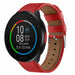 Polar Pacer Leather Strap (Red)