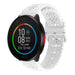 Polar Pacer Silikonarmband mit Muster (Weiß)