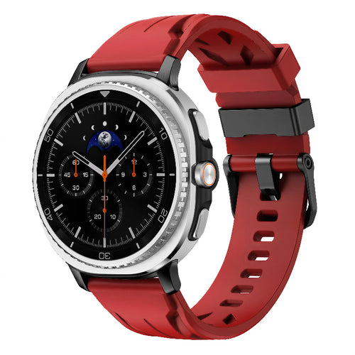 galaxy watch 8 race silicone band red