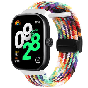 Redmi Watch 4 geflochtenes Armband mit D-Schnalle (Regenbogen)