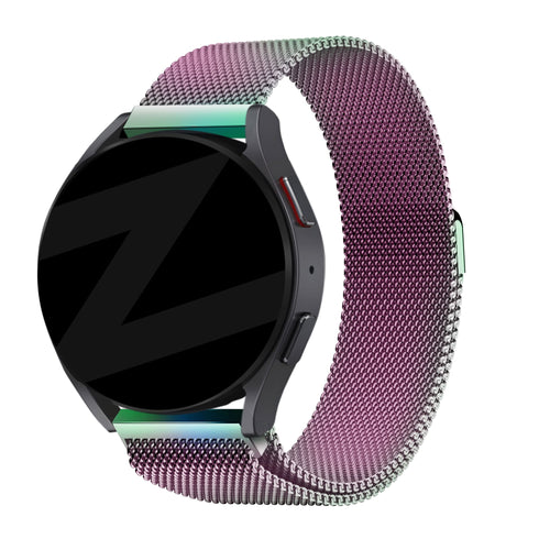 Bandz Garmin Approach S42 Milanese Loop Armband (Regenbogen)