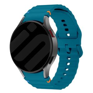 Samsung Galaxy Watch 6 40mm mit wellenförmigem Armband (Grün/Blau)