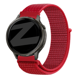 Bandz Garmin Vivoactive 3 Nylon Loop Strap (Red)