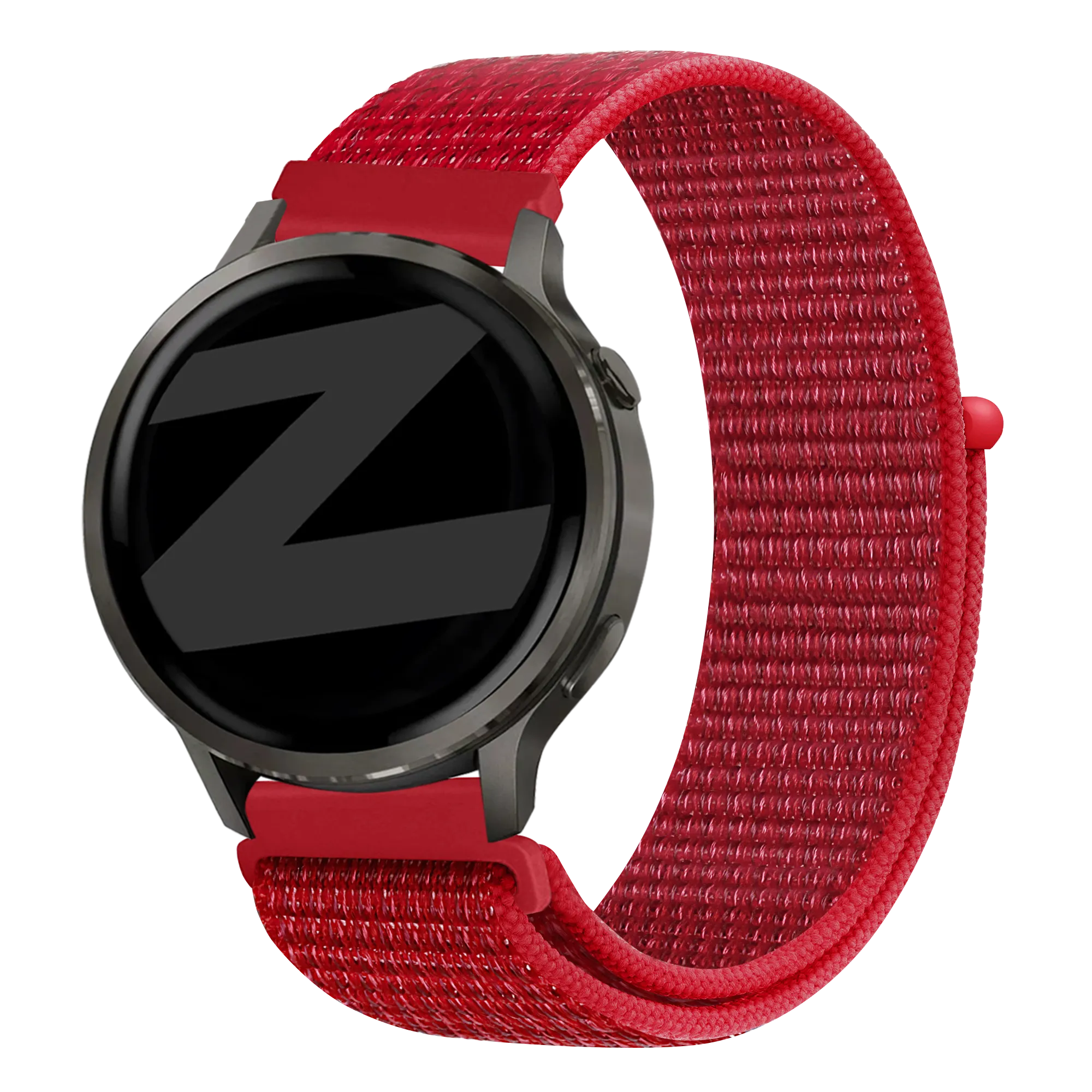 Bandz Garmin Forerunner 70 Nylon Loop Armband (Rot)
