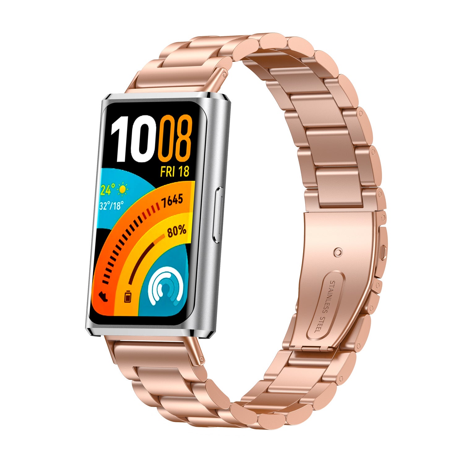 Huawei Band 11 Pro Stahlarmband (Roségold)