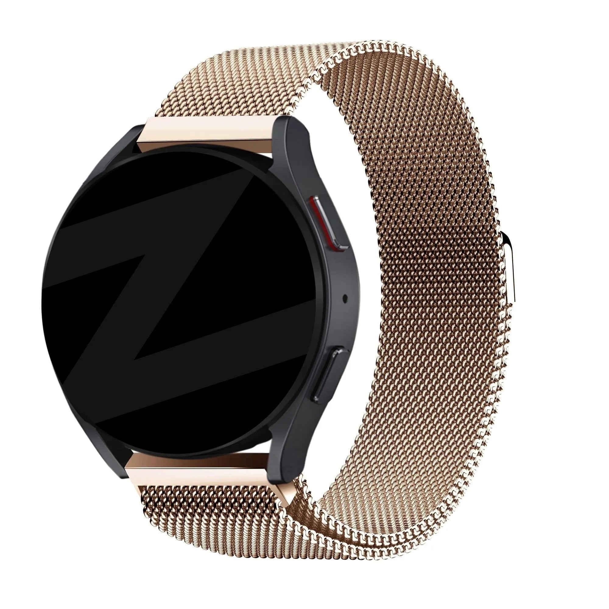 Bandz Amazfit Active 2 Milanese Loop Armband (Rosé Gold)