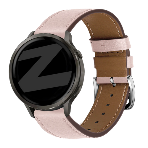 Bandz Garmin Vivomove Style Lederarmband 'Deluxe' (Rosa)