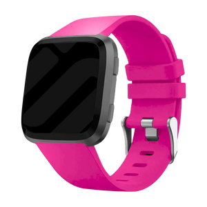 Silicone Strap, on a watch, 3/4 front view