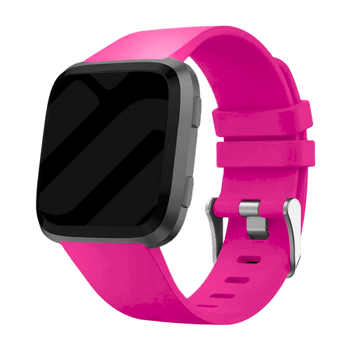 Silicone Strap, on a watch, 3/4 front view
