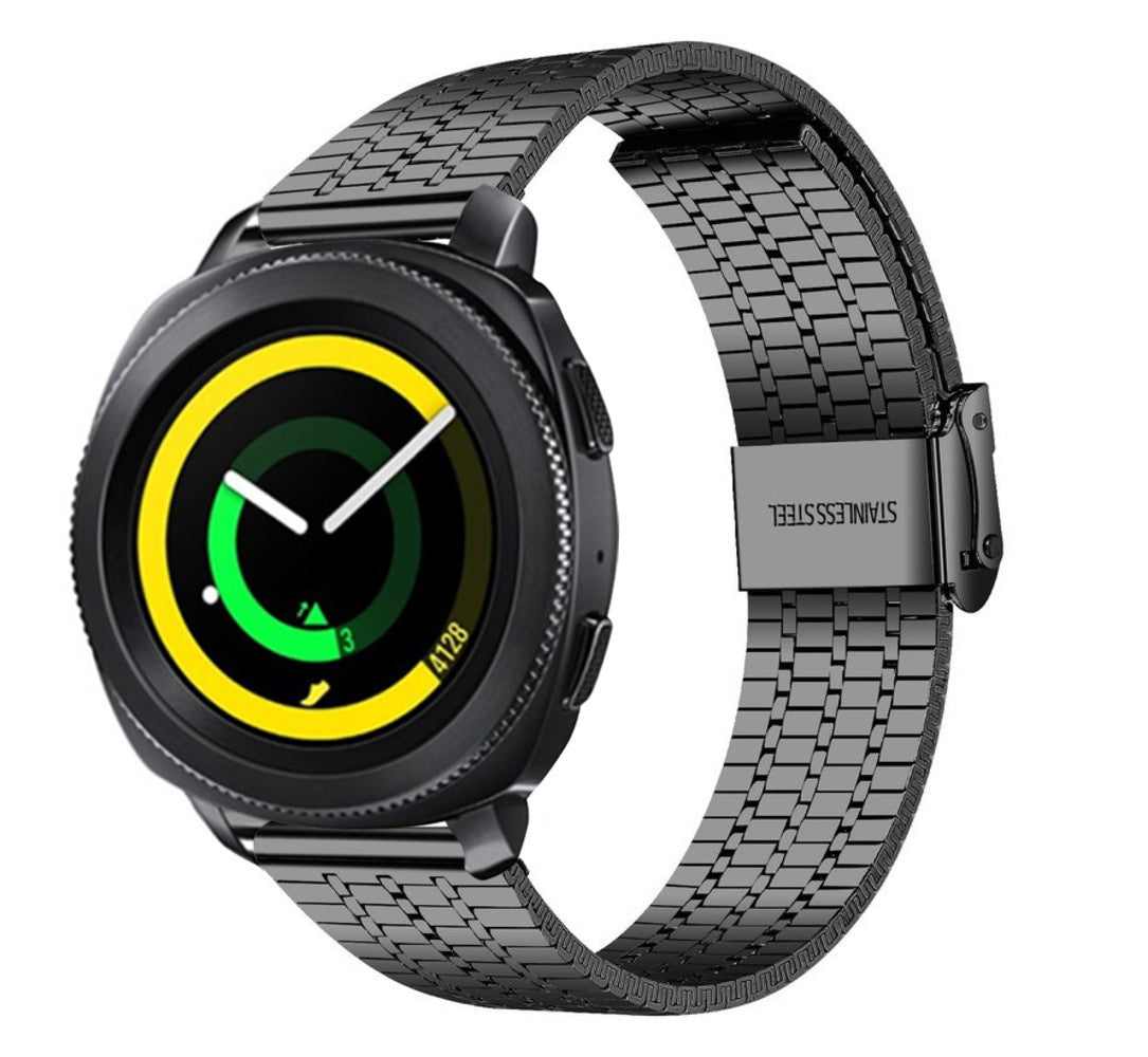 Samsung Gear Sport Feines Stahlarmband (Schwarz)