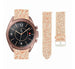 Samsung Galaxy Watch 3 41mm Leder Glitzerarmband (Roségold)