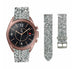Samsung Galaxy Watch 3 41mm Leather Glitter Strap (Silver)