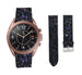 Samsung Galaxy Watch 3 41mm Leder Glitzerarmband (Schwarz)