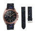 Samsung Galaxy Watch 3 41mm Leder Glitzerarmband (Schwarz)