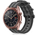 Samsung Galaxy Watch 3 41mm Nylon schnallenband (Schwarz / Grau)