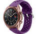 Samsung Galaxy Watch 3 - 41mm Silikonarmband mit Löchern (Lila)