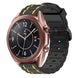 Samsung Galaxy Watch 3 41mm Schnalle Sport Amrband (Schwarz/Gelb)