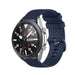 Samsung Galaxy Watch 3 45mm Luxus Silikonarmband (Dunkelblau)