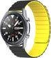 Samsung Galaxy Watch 3 45mm Magnetisches Silikonarmband (Schwarz/Gelb)