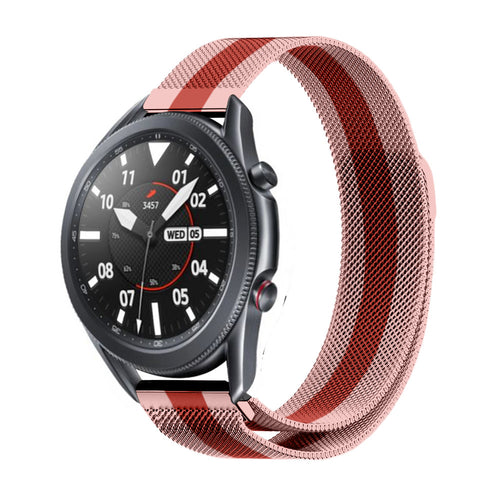 Samsung Galaxy Watch 3 45mm Milanese Armband (Rot/Rosa)
