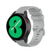 Samsung Galaxy Watch 4 40mm Luxus-Silikonarmband (Grau)