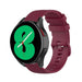 Samsung Galaxy Watch 4 40mm Luxus-Silikonarmband (Dunkelrot)