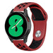 Samsung Galaxy Watch 4 - 44mm Sportarmband (Rot/Schwarz)