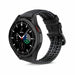 Samsung Galaxy Watch 4 Classic 42mm Silikon-Lederarmband (Schwarz)