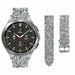 Samsung Galaxy Watch 4 Classic 42mm Glitter Leather Strap (Silver)