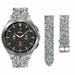 Samsung Galaxy Watch 4 Classic 42mm Glitter Leather Strap (Silver)