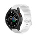 Samsung Galaxy Watch 4 Classic 42mm Luxus-Silikonarmband (Weiß)